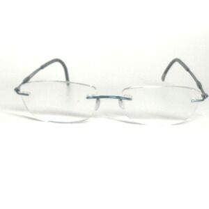 Silhouette 5521 70 5040 Rimless Eyeglasses Frames Titanium Blue 17 135 21989